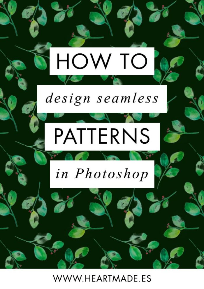 how to design a seamless pattern in Photoshop
