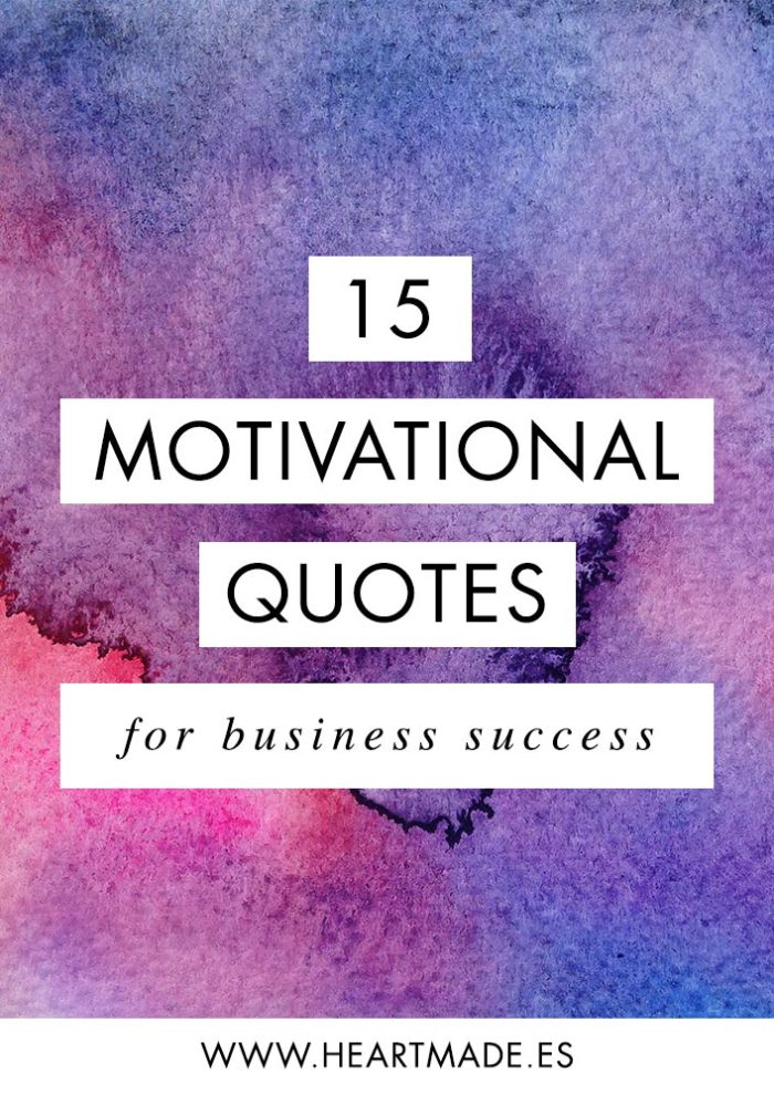 Motivational quote for business success