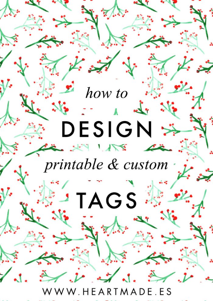 In this tutorial, I'm gonna be teaching you how to design your Christmas tags with Illustrator. We will create a printable file totally customizable with any text or names you want.
