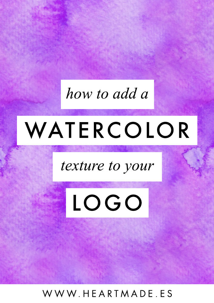 I decided to record a video showing another technique that can be very useful for all of you who want to add a watercolor texture to your logo with Photoshop :)
