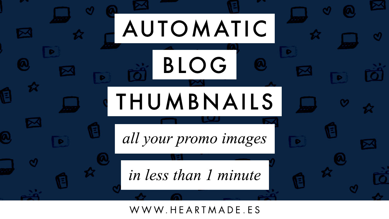 Your blog thumbnails in less than 1 minute - Learn how to automate your Photoshop and save hours of work from now on!