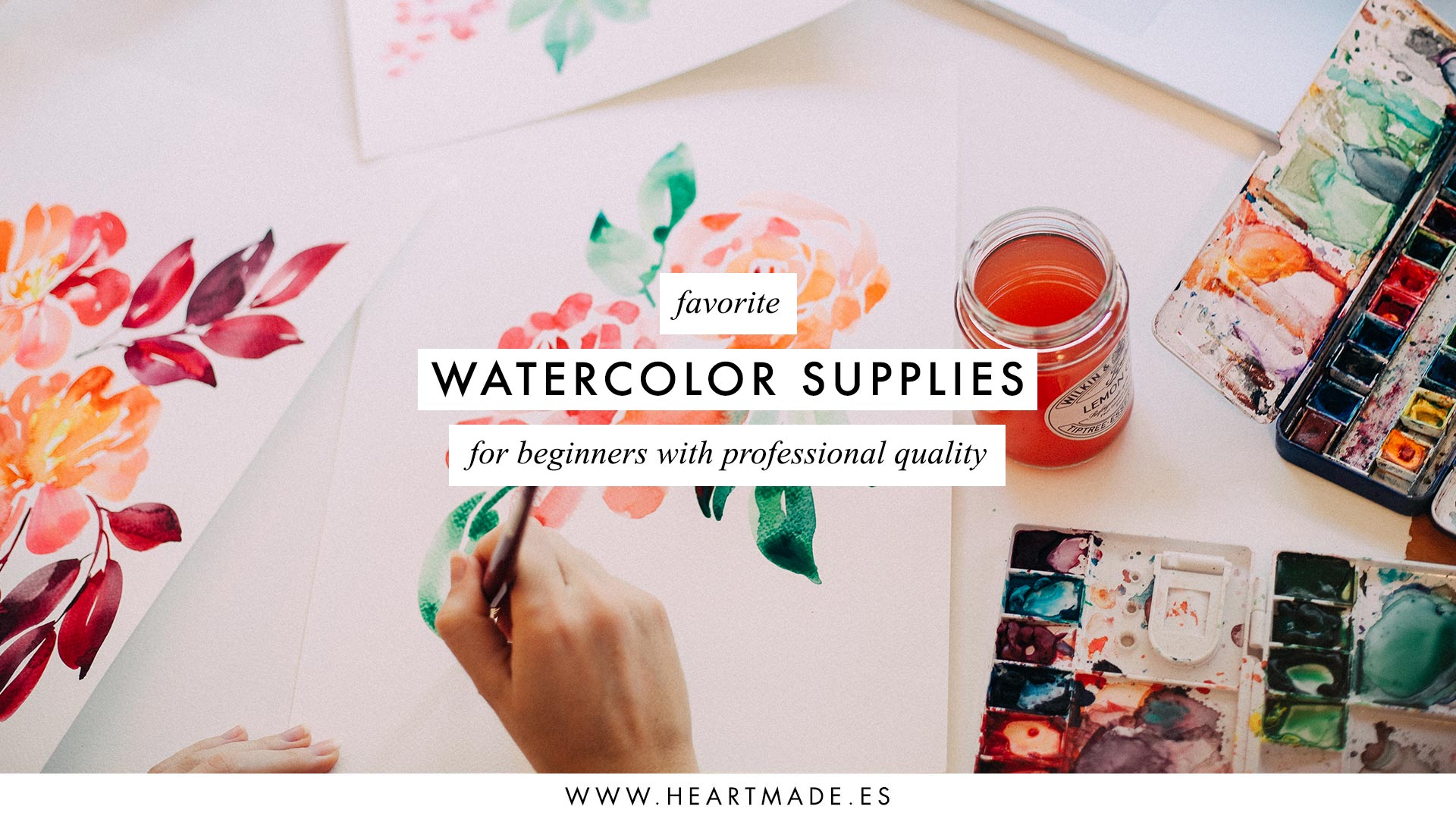 Watercolor Supplies for Beginners with Professional Quality
