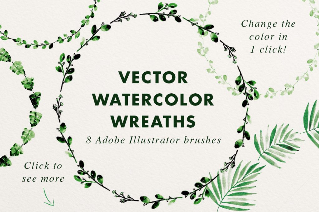watercolor-vector-wreaths-illustrator-brushes-1